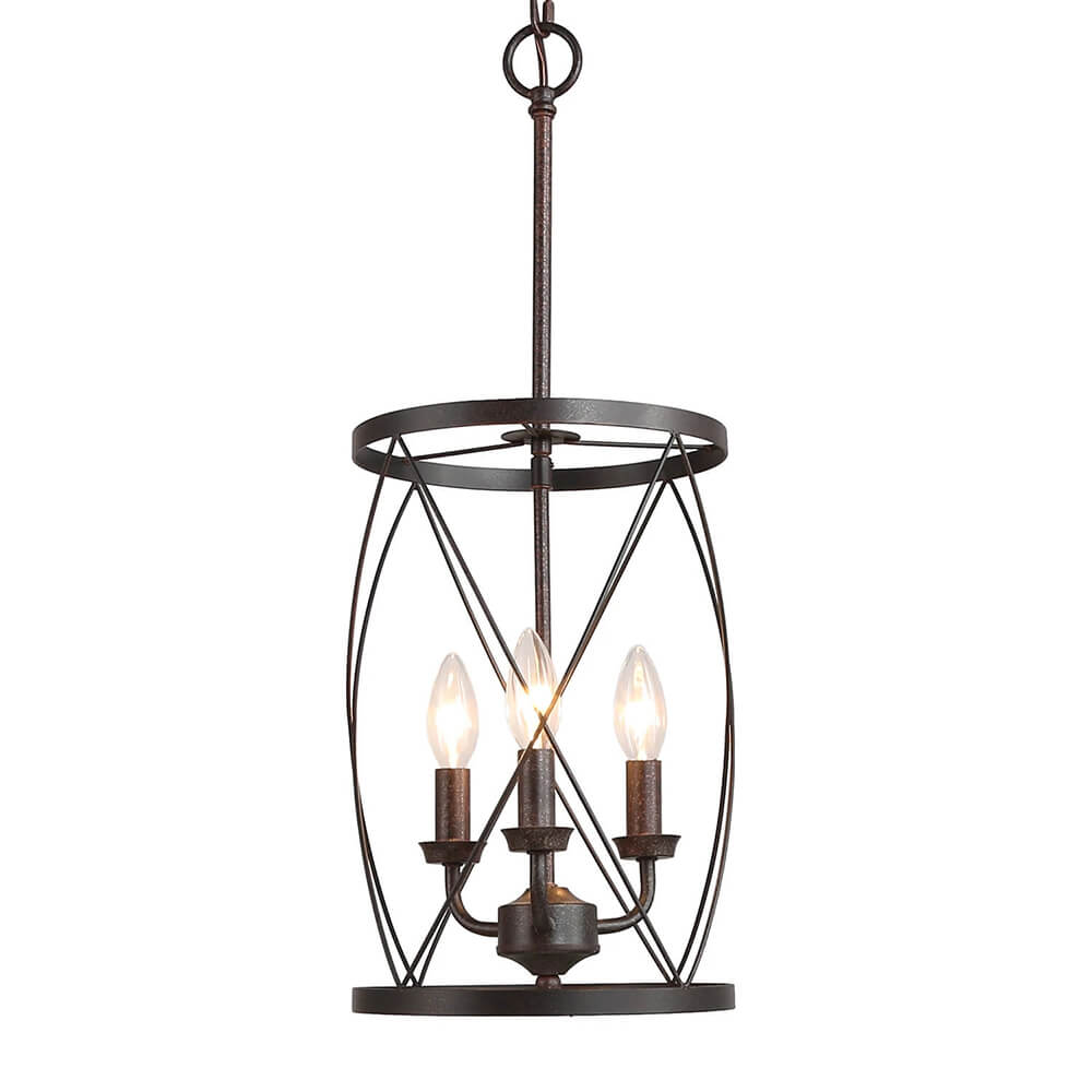 Farmhouse Metal Cylinder Pendant Light