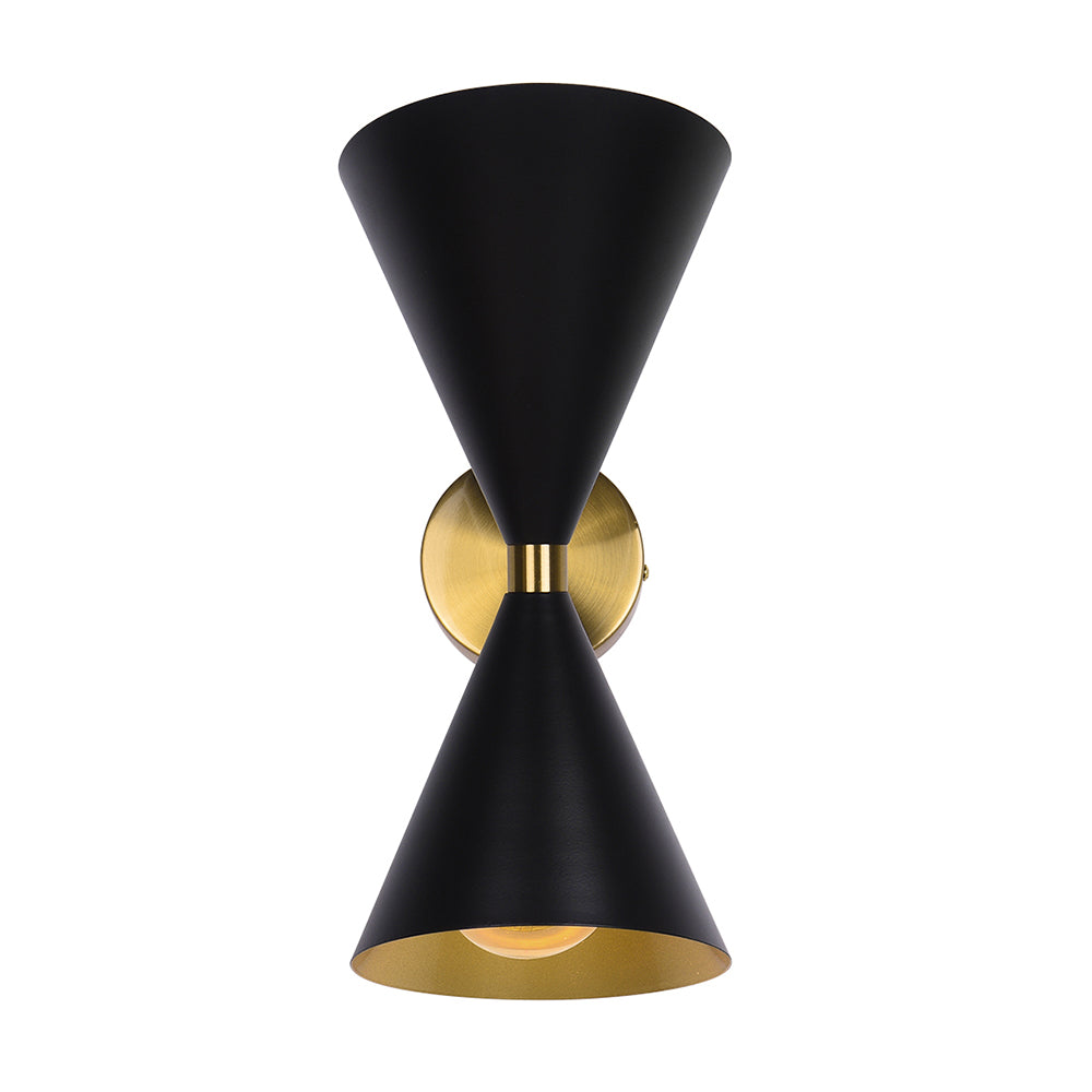 Mid-Century Modern Black Wall Sconce