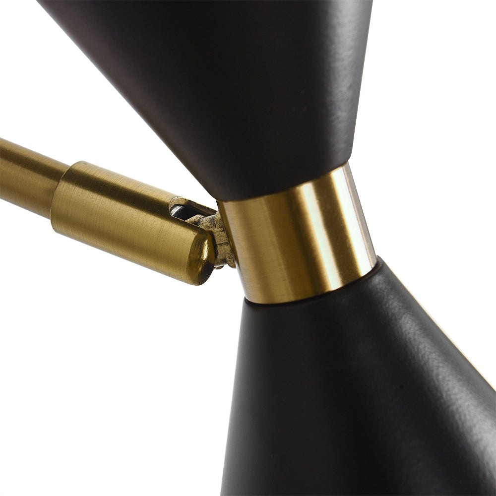 Mid-Century Modern Black Wall Sconce