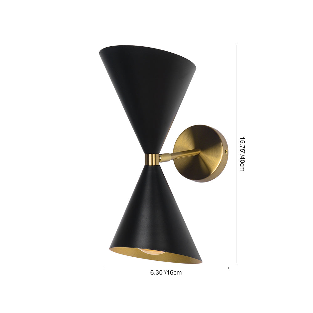 Mid-Century Modern Black Wall Sconce