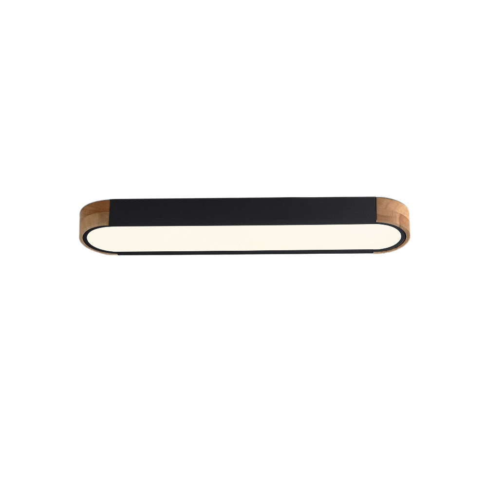 Dimmable Minimalist Long Oval Flush Mount LED Light