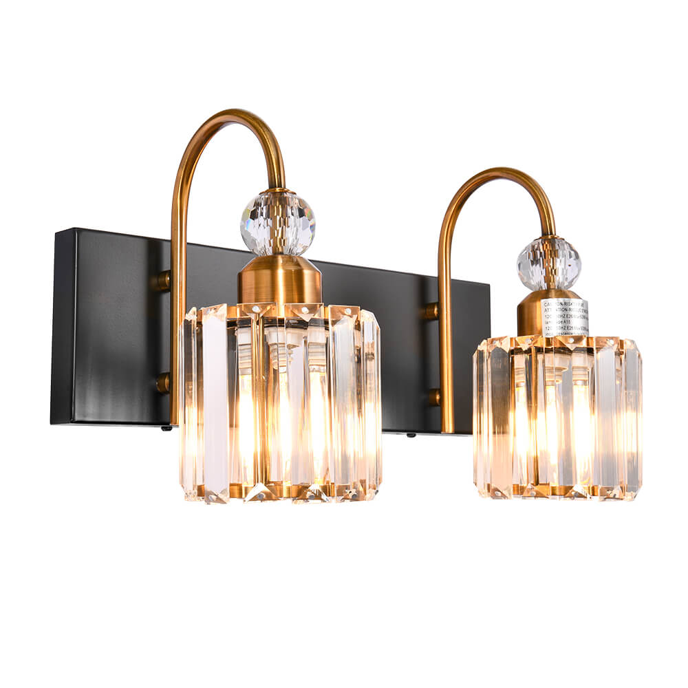 Modern Crystal Vanity Wall Sconce