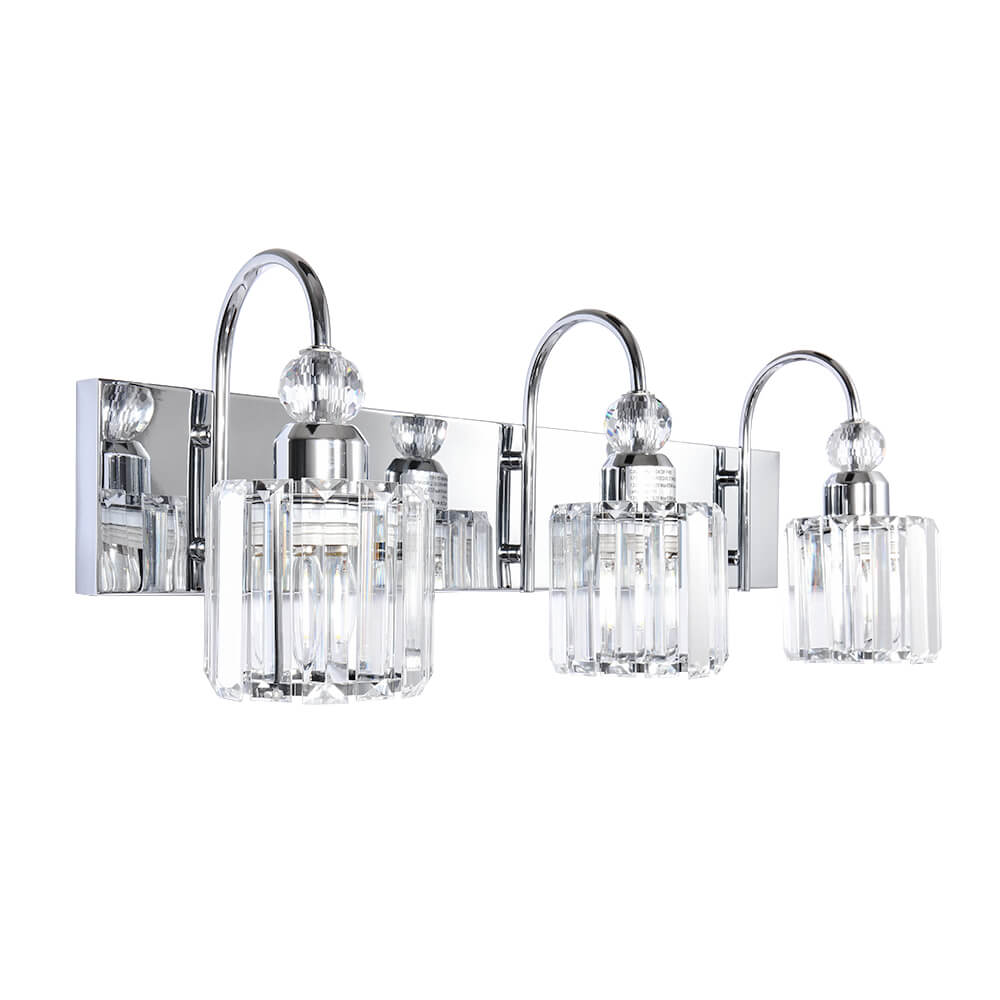Modern Crystal Vanity Wall Sconce