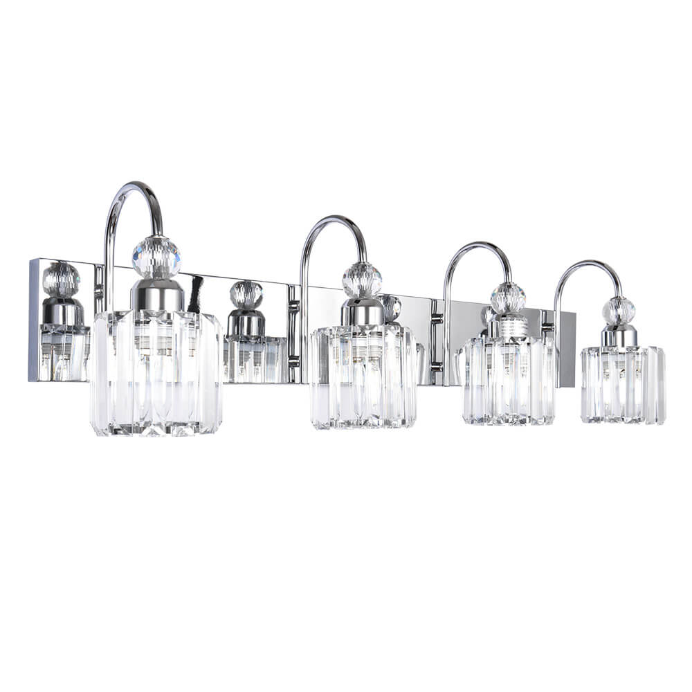 Modern Crystal Vanity Wall Sconce