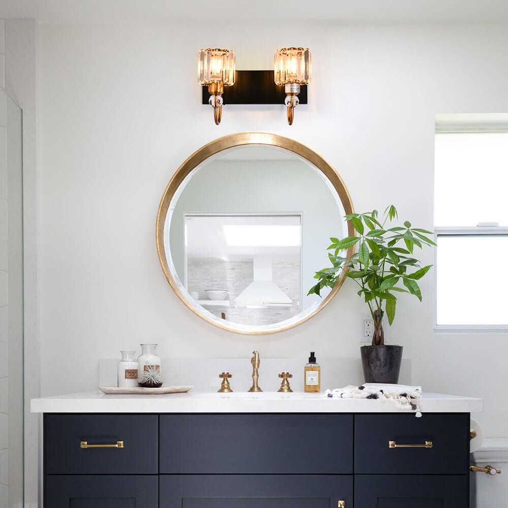 Modern Crystal Vanity Wall Sconce
