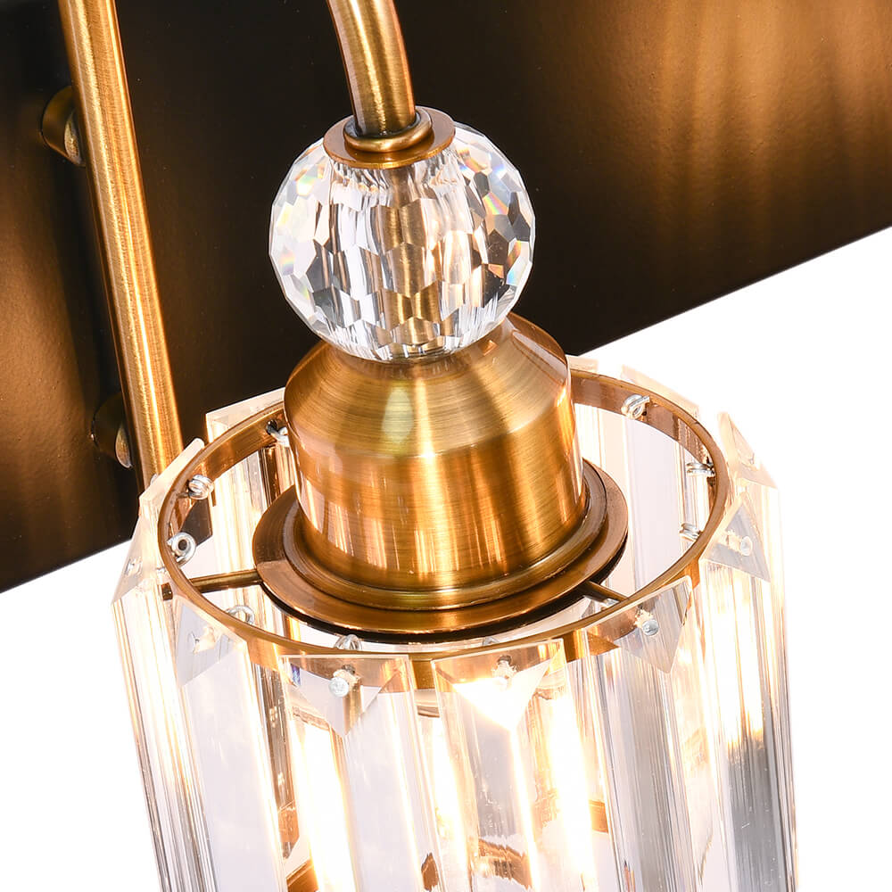 Modern Crystal Vanity Wall Sconce