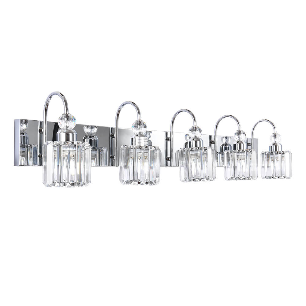 Modern Crystal Vanity Wall Sconce
