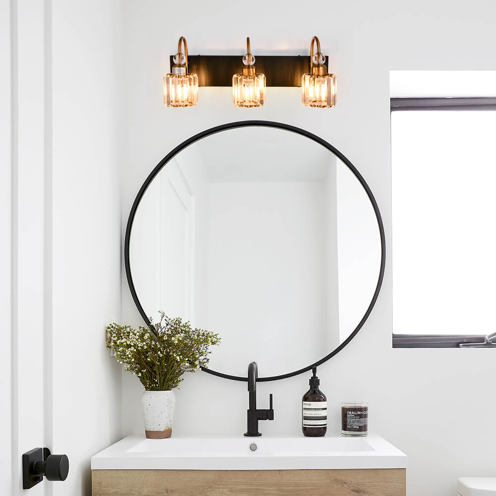 Modern Crystal Vanity Wall Sconce
