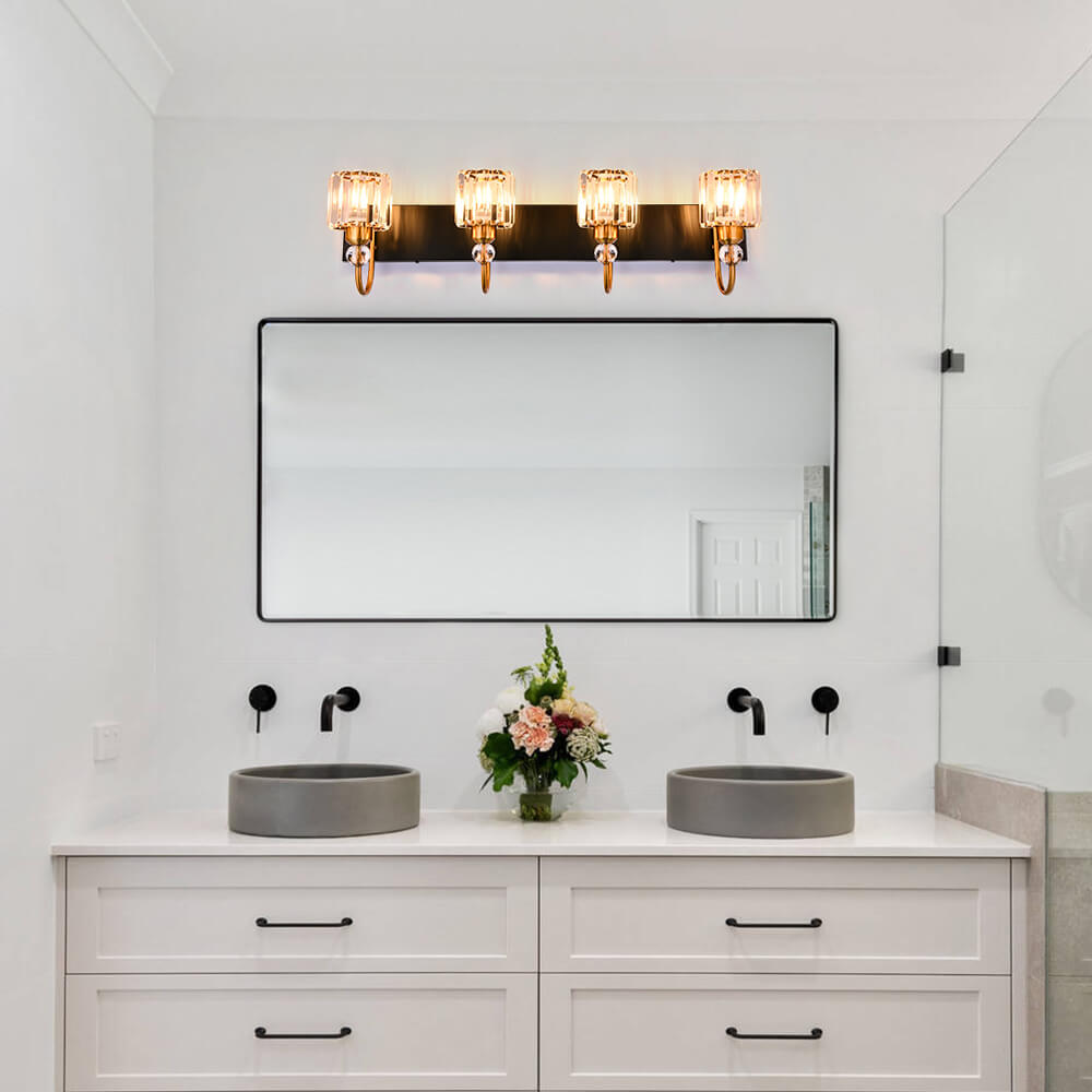 Modern Crystal Vanity Wall Sconce