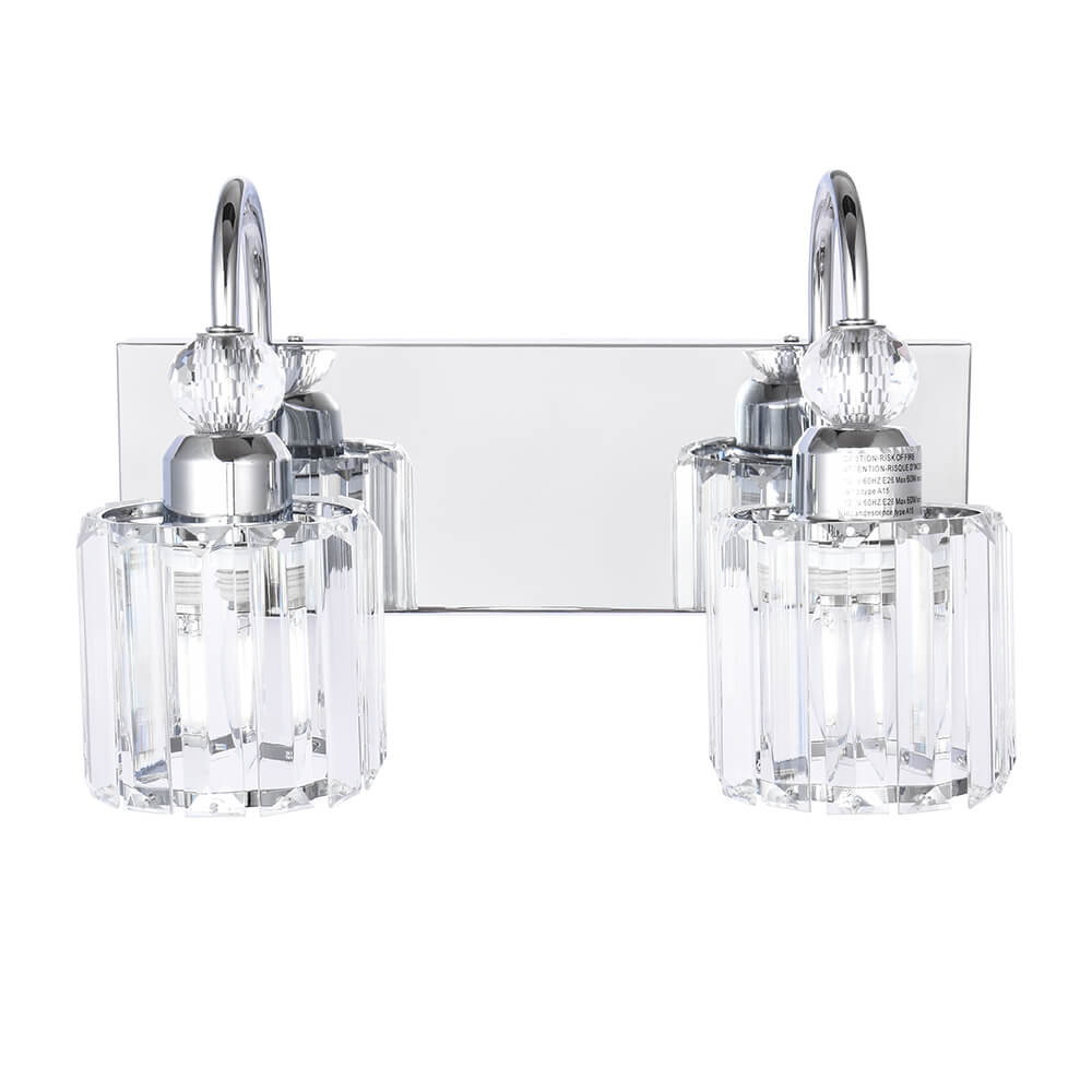 Modern Crystal Vanity Wall Sconce
