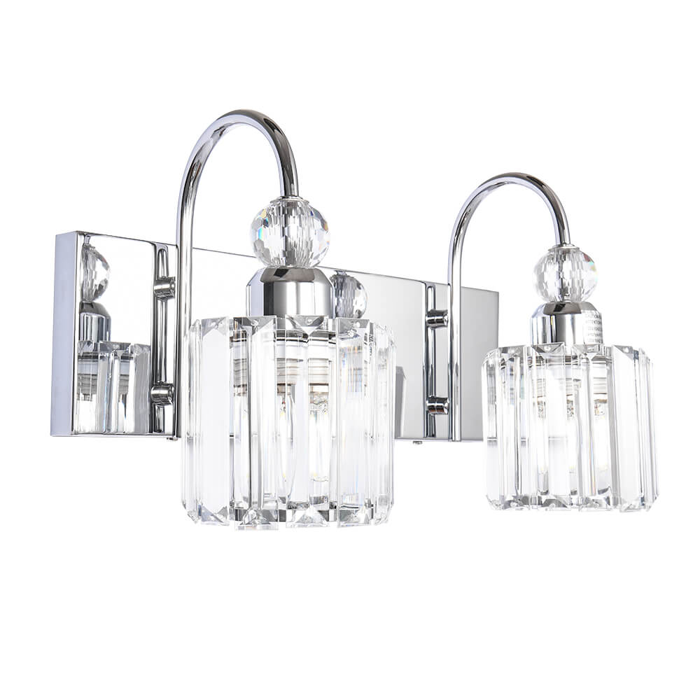 Modern Crystal Vanity Wall Sconce