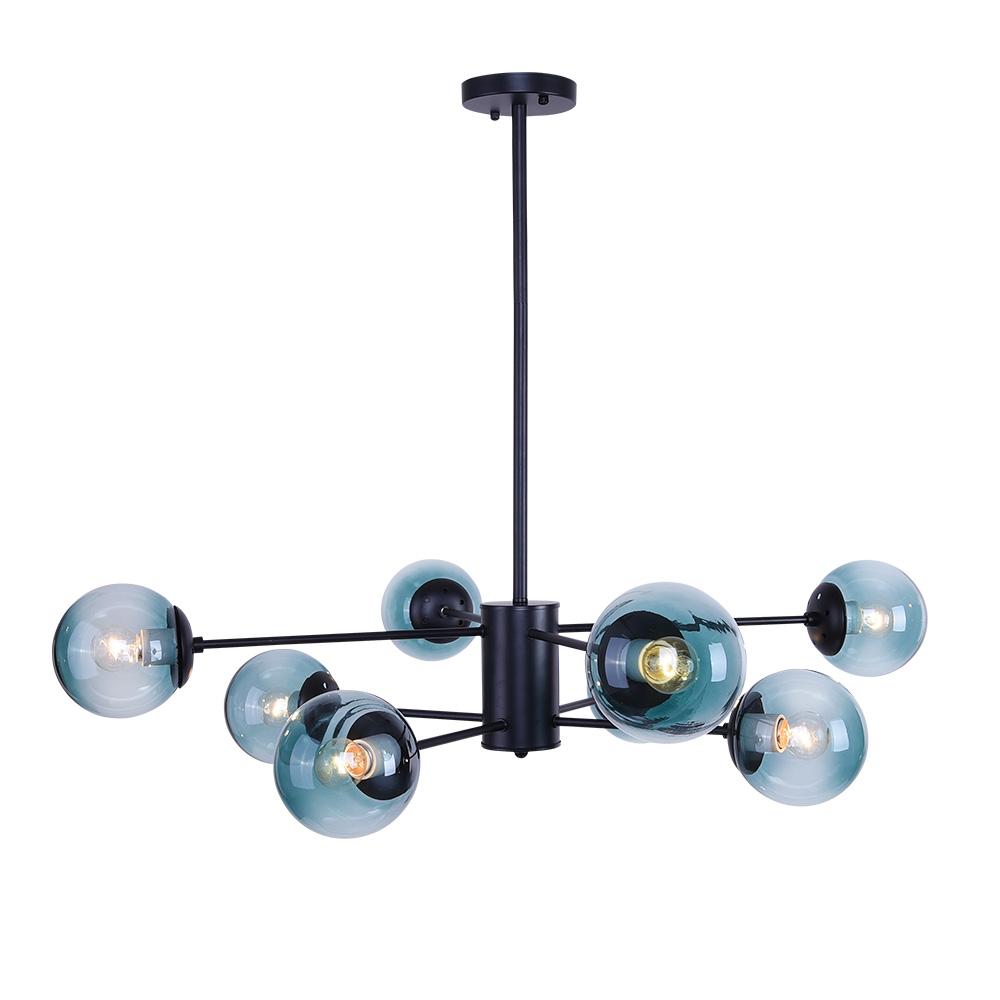 Blue Sputnik Bubble Light Chandelier