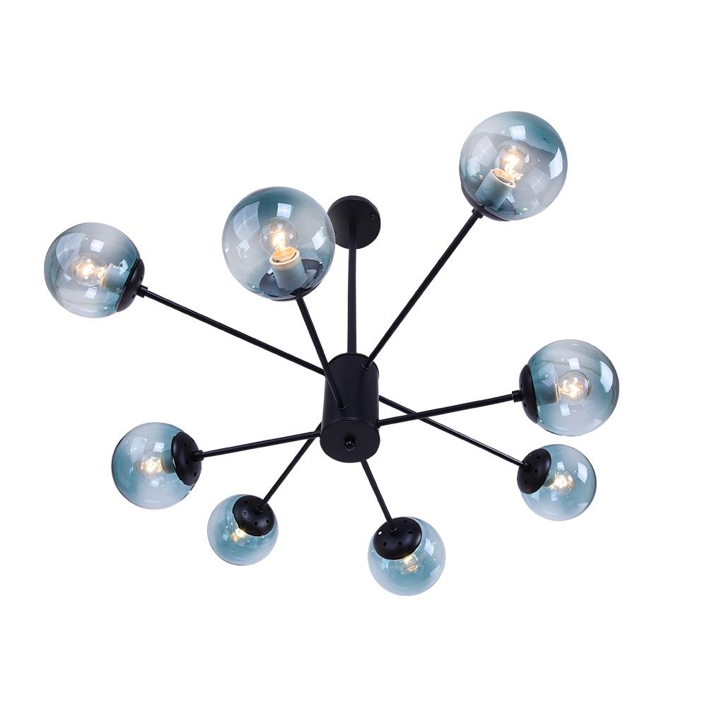 Blue Sputnik Bubble Light Chandelier