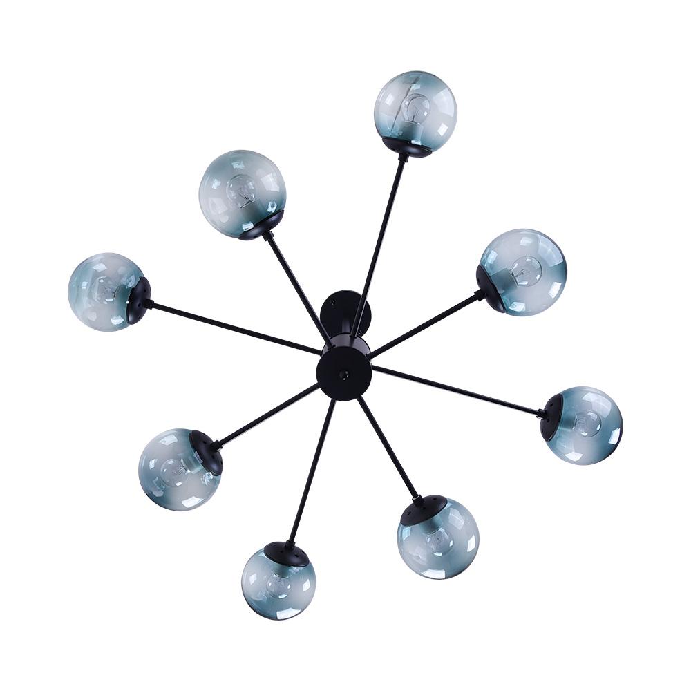 Blue Sputnik Bubble Light Chandelier