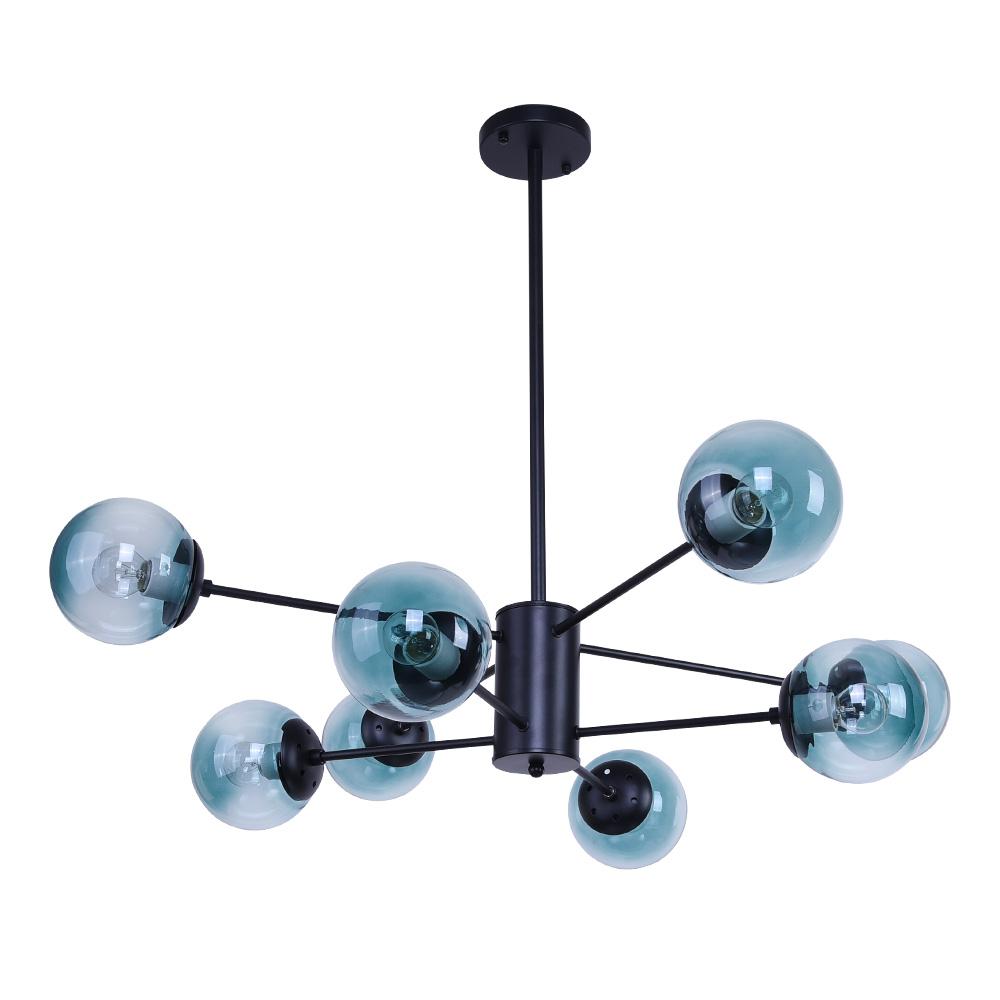 Blue Sputnik Bubble Light Chandelier
