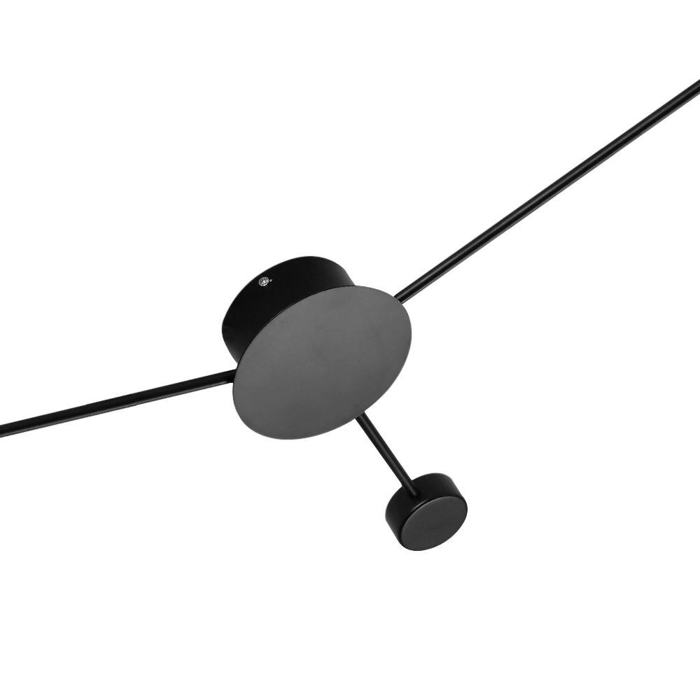 Contemporary Black LED Wall Light