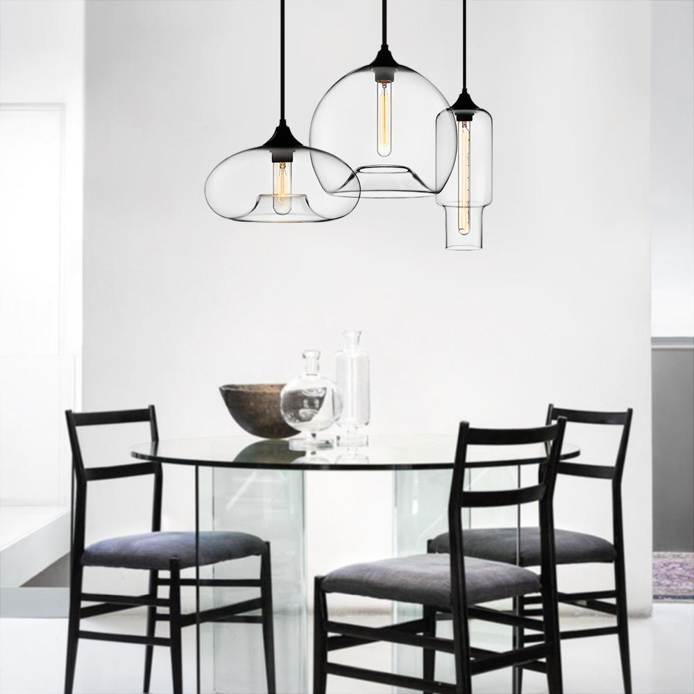 Glass Linear 3-light Island Pendant