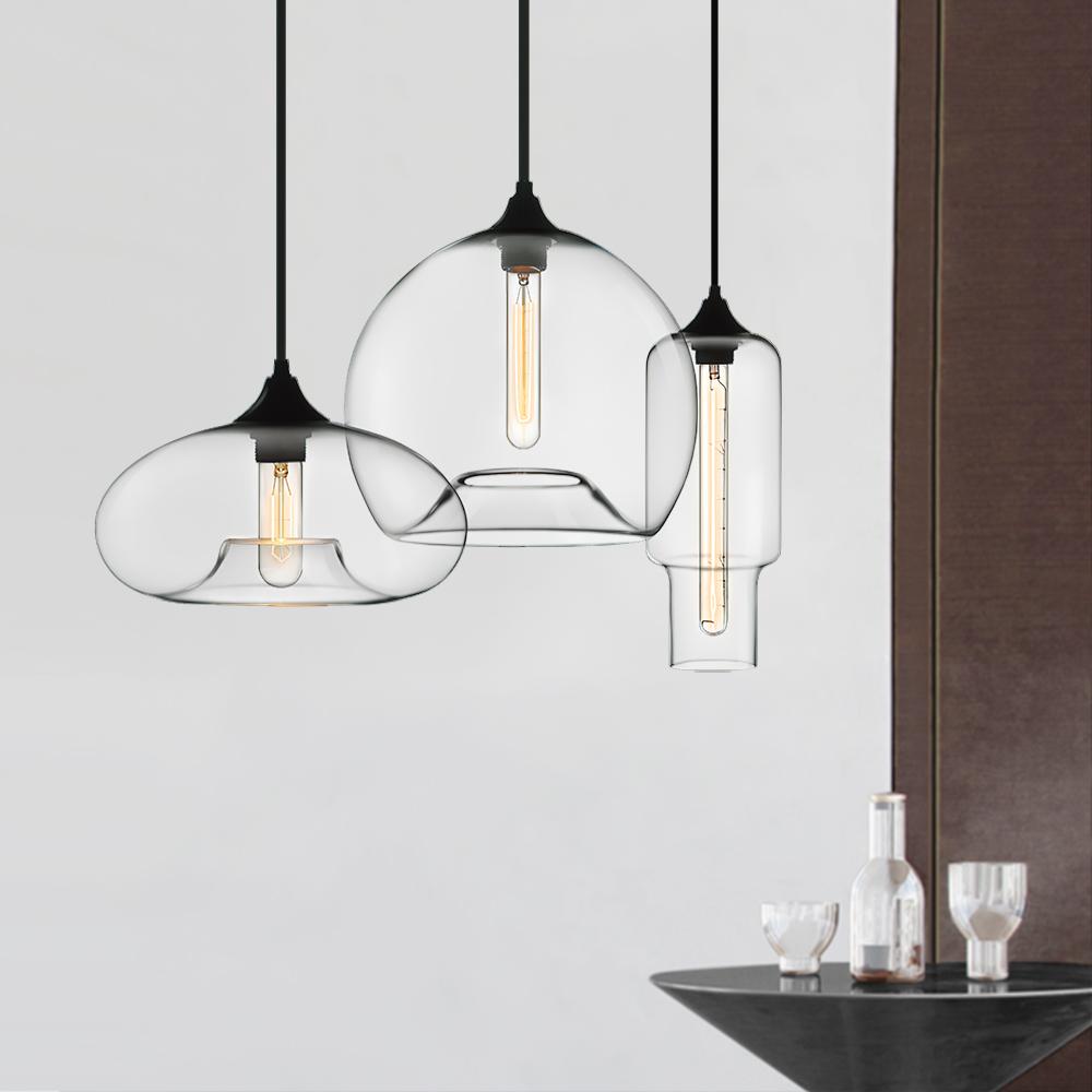 Glass Linear 3-light Island Pendant