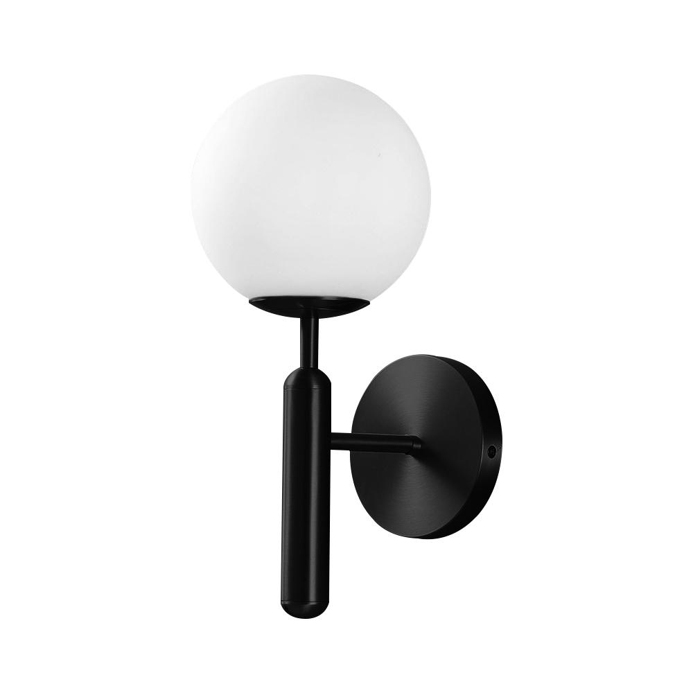 Mid-century 1-light Globe Wall Sconce