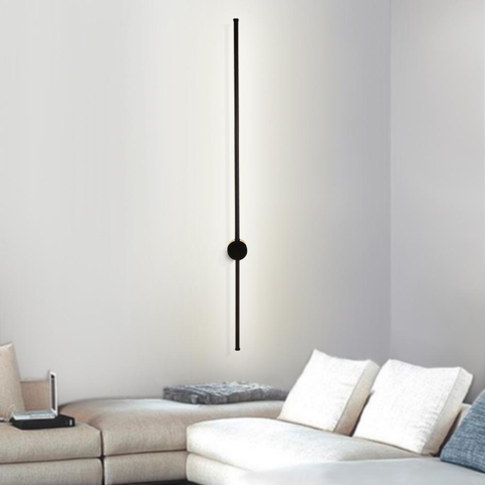Minimalist LED Black Linear Wall Light