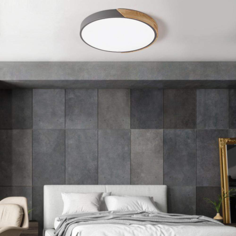 Minimalist LED Flush Mount Drum Light