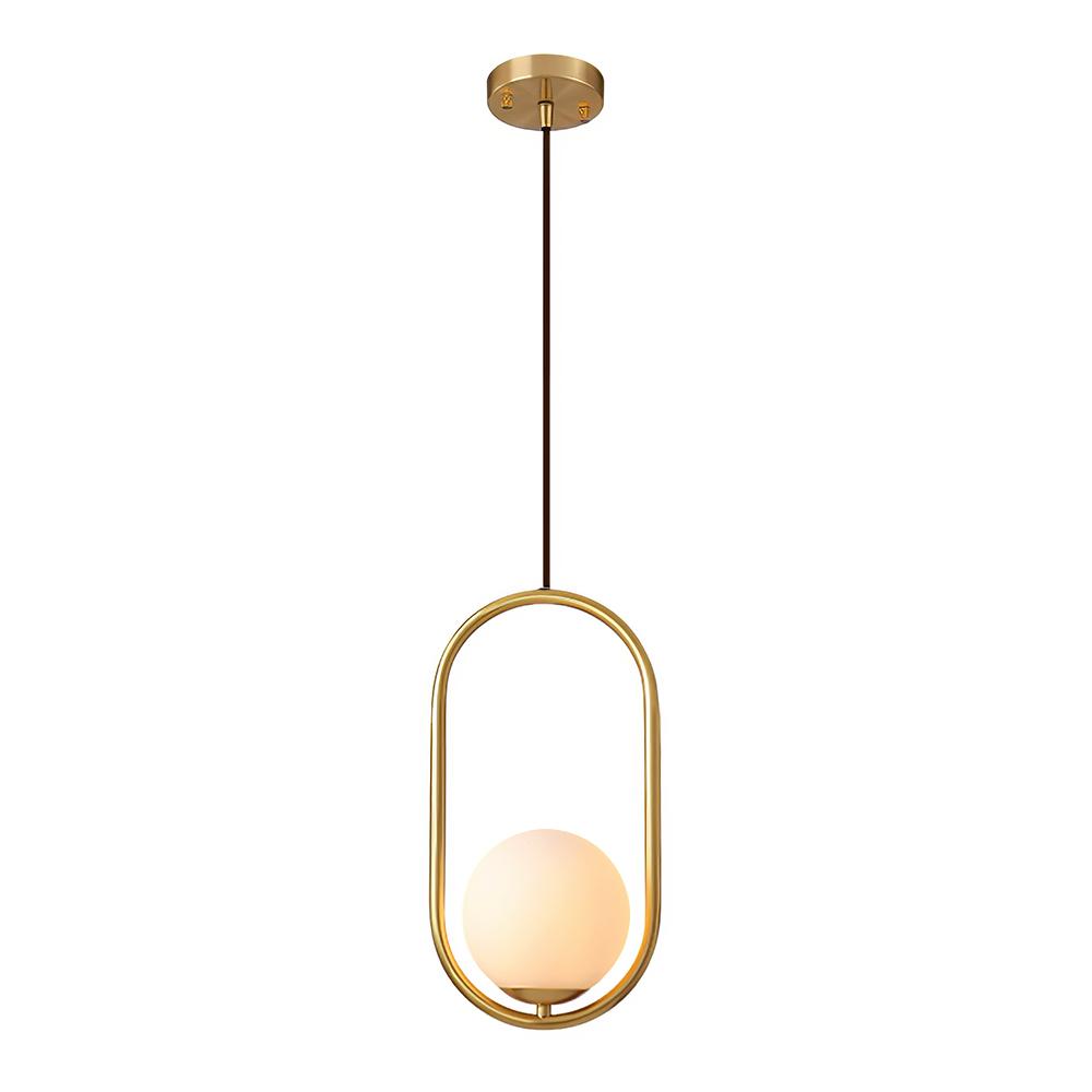 Modern 1-ring Globe Pendant Light