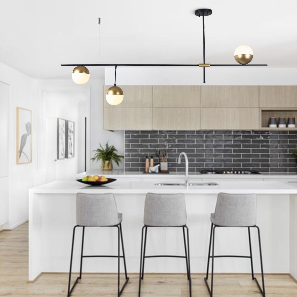 Modern 3-light Linear Island Lighting