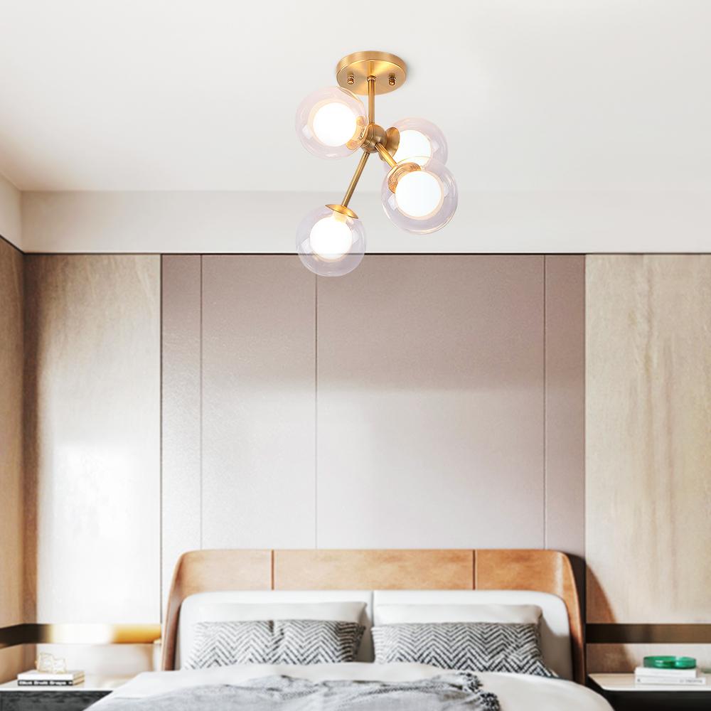 Modern Bubble Semi Flush Mount