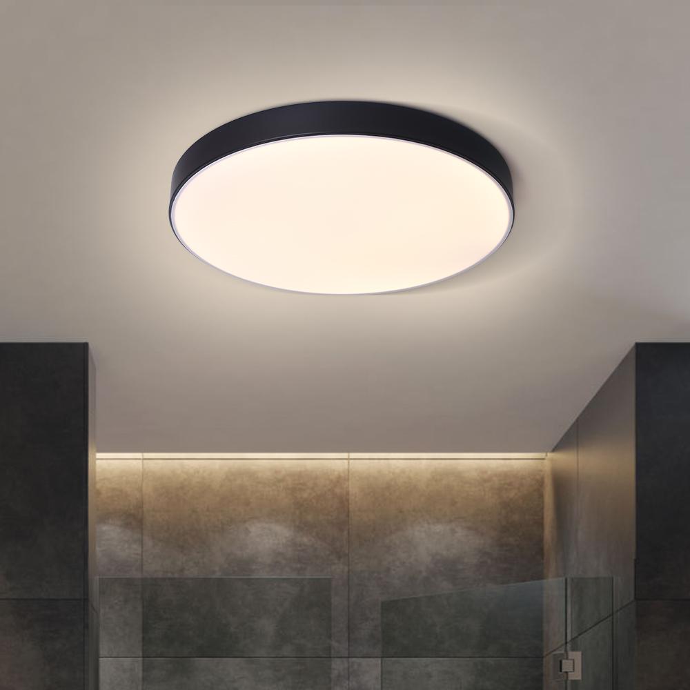Minimalist LED Drum Flush Mount Ceiling Light