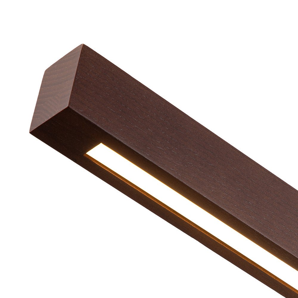(OpenBox) 1-Light Modern Minimalist LED Wood Linear Chandelier