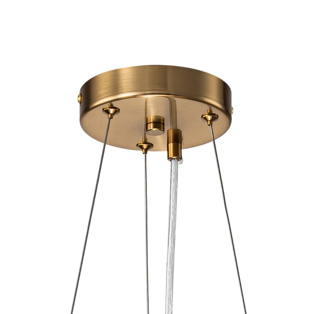 6-Light Frosted Glass Globe Bubble Round Chandelier