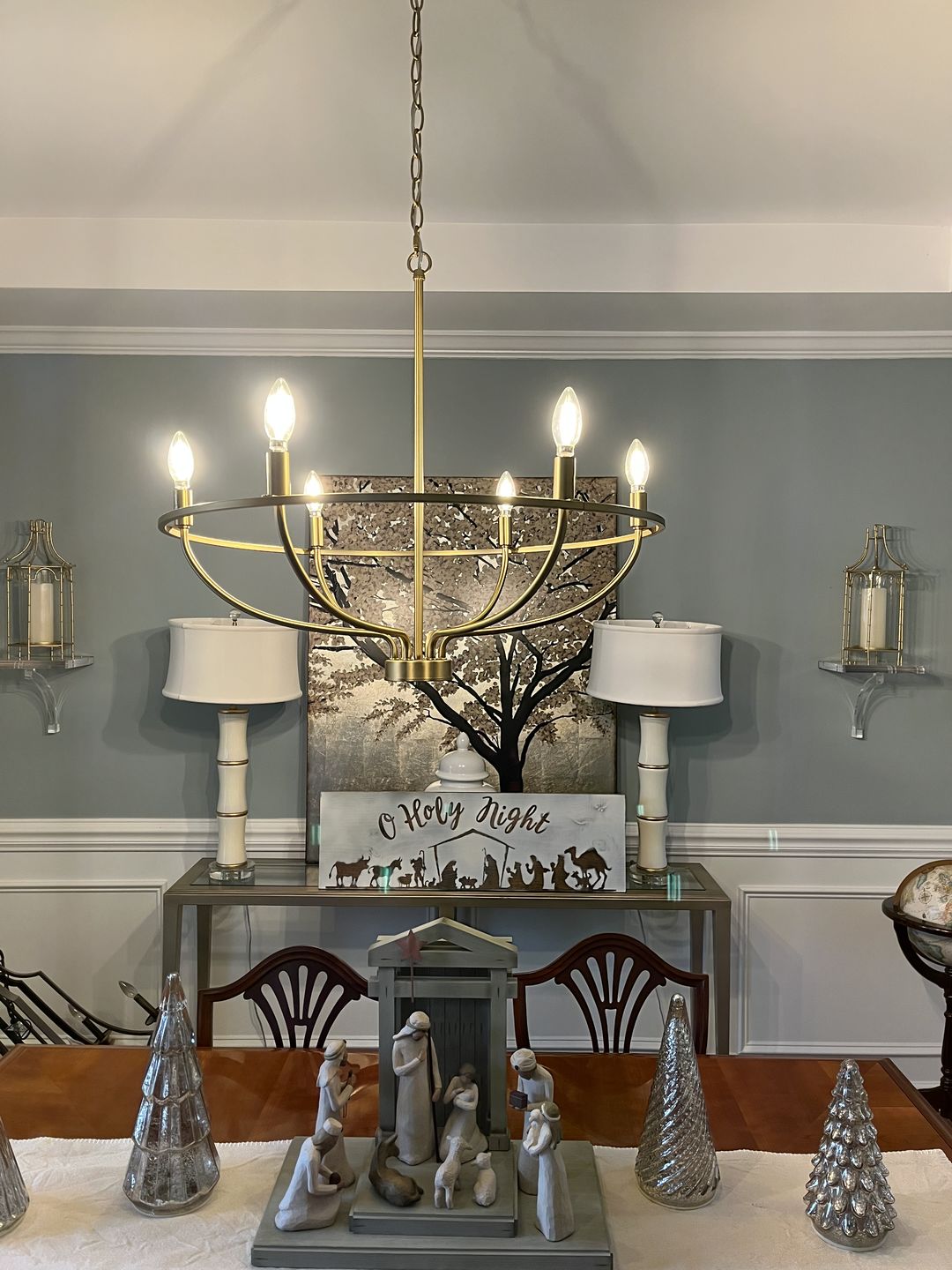 6-Light Round Candle Style Chandelier