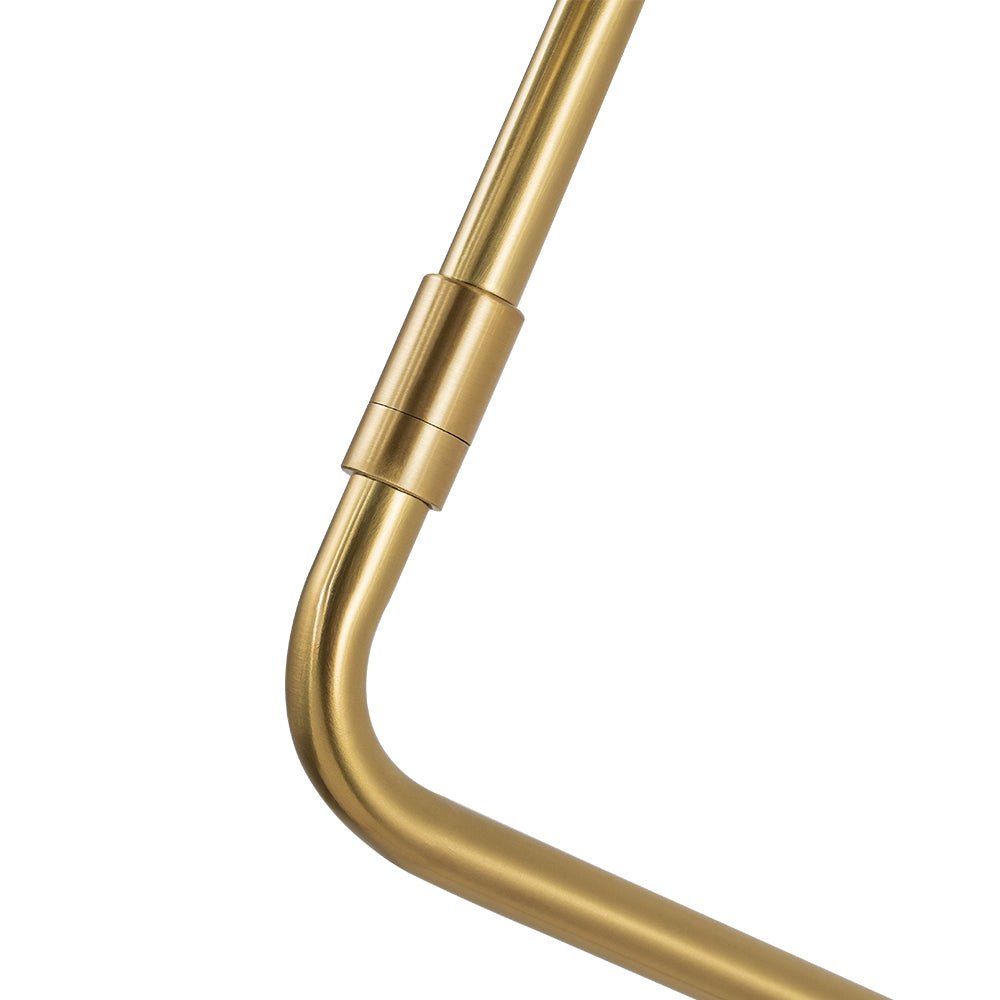 Aged Brass 1-Light Swing Arm Plug In Wall Sconce