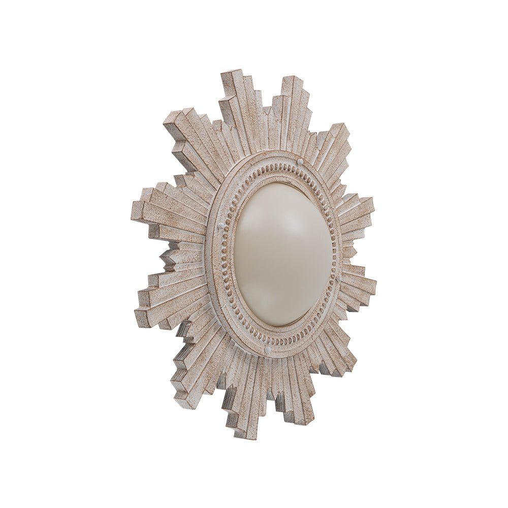 Antique Apollo Sunburst Sculpture Flush Mount / Wall Light