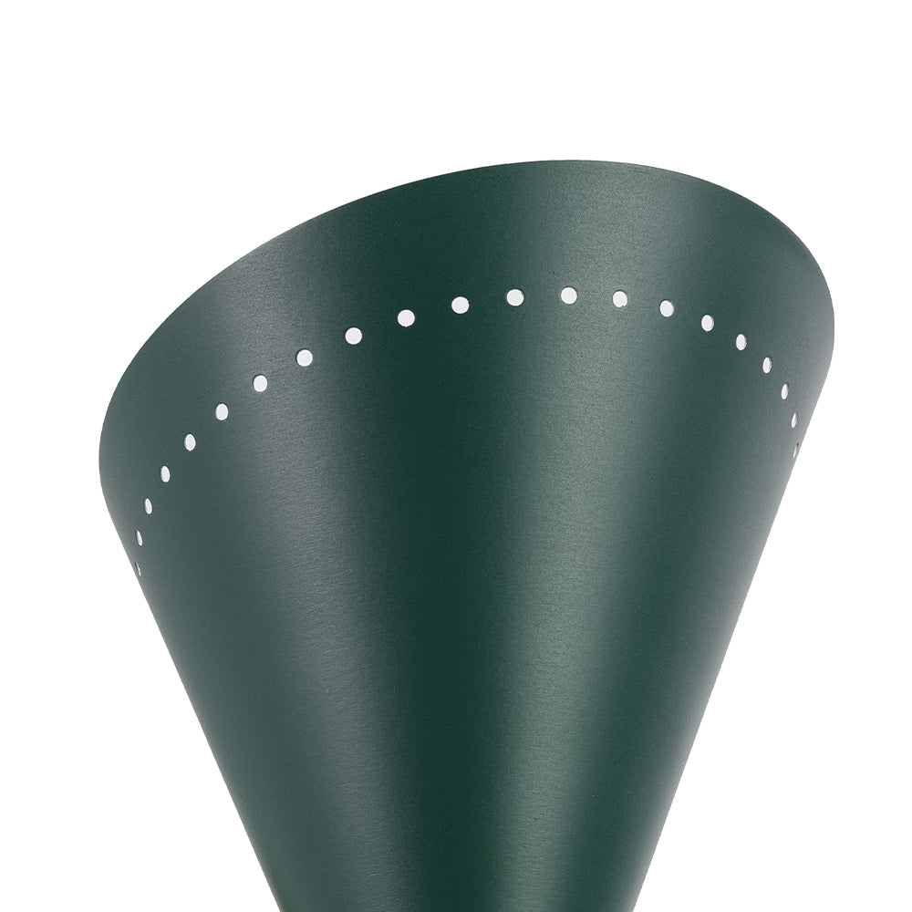 Art Deco 2-Light Up Down Dual Cone Wall Sconce