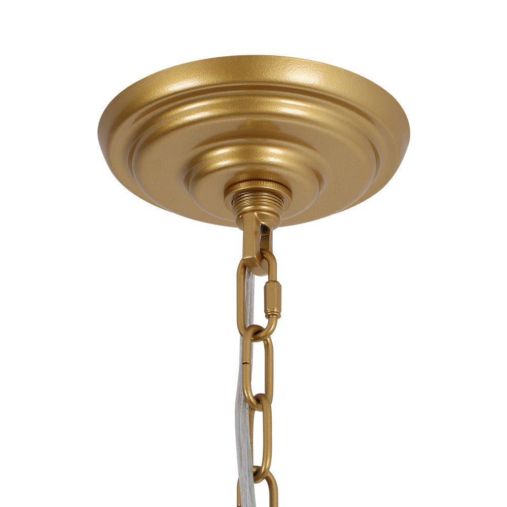 Art Deco Blossom Floral Cage Drum Lantern Pendant Light