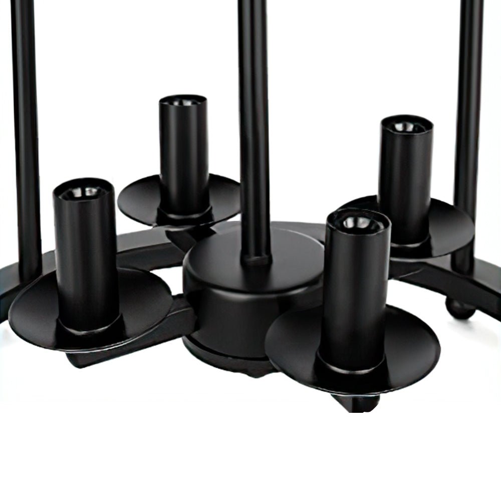 Black Round Lantern Semi Flush Mount Lighting