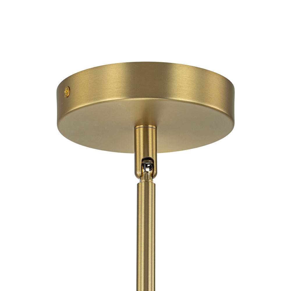 Brass 8-Light Organic Branch Frozen Glass Ice Style Chandelier