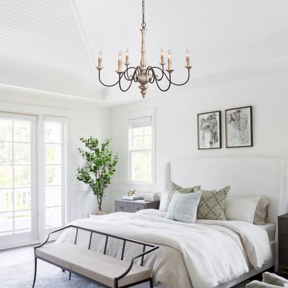 Candle Style Shabby Chic Chandelier