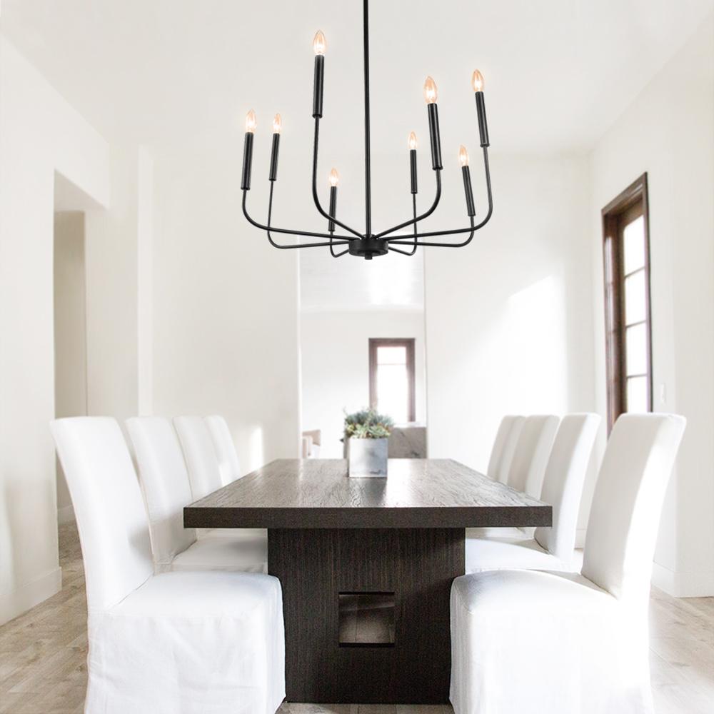 Candle Style Simple Metal Chandelier