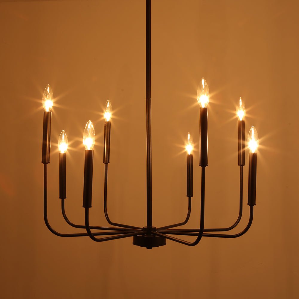 Candle Style Simple Metal Chandelier