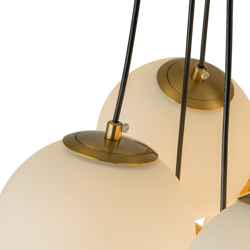 Cloud Style Opal Glass Cluster Bubble Chandelier Pendant Light