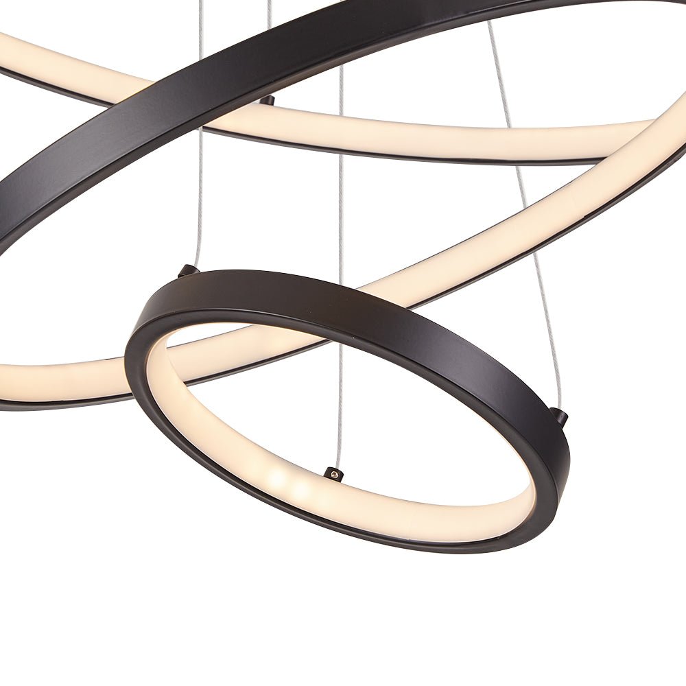 Contemporary Adjustable 3-Tier LED Circle Light