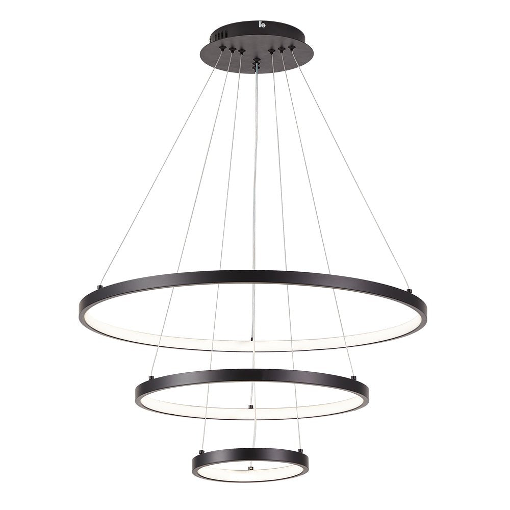 Contemporary Adjustable 3-Tier LED Circle Light
