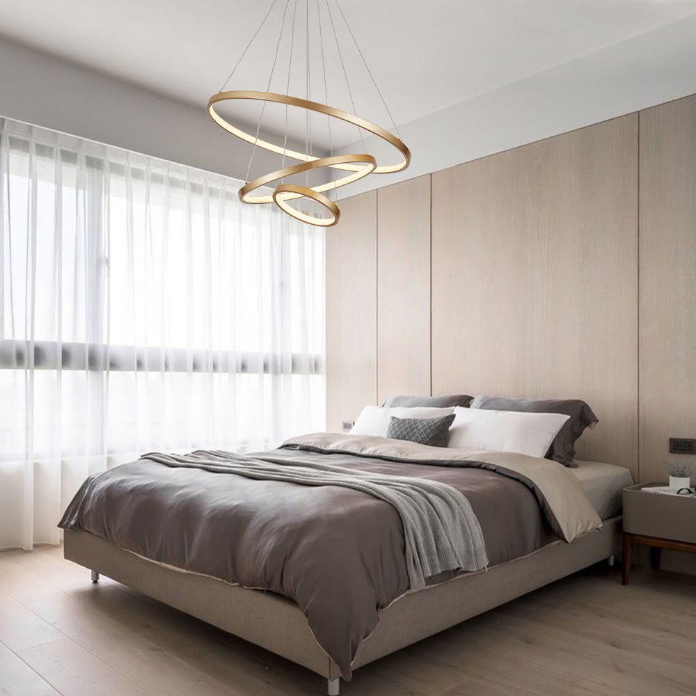 Contemporary Adjustable 3-Tier LED Circle Light