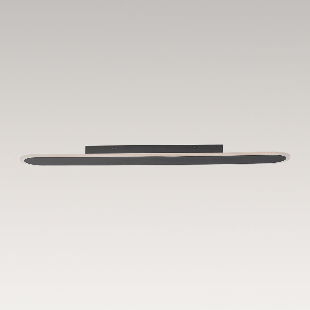 Contemporary Long Oval Warm Dimmable LED Ceiling Light