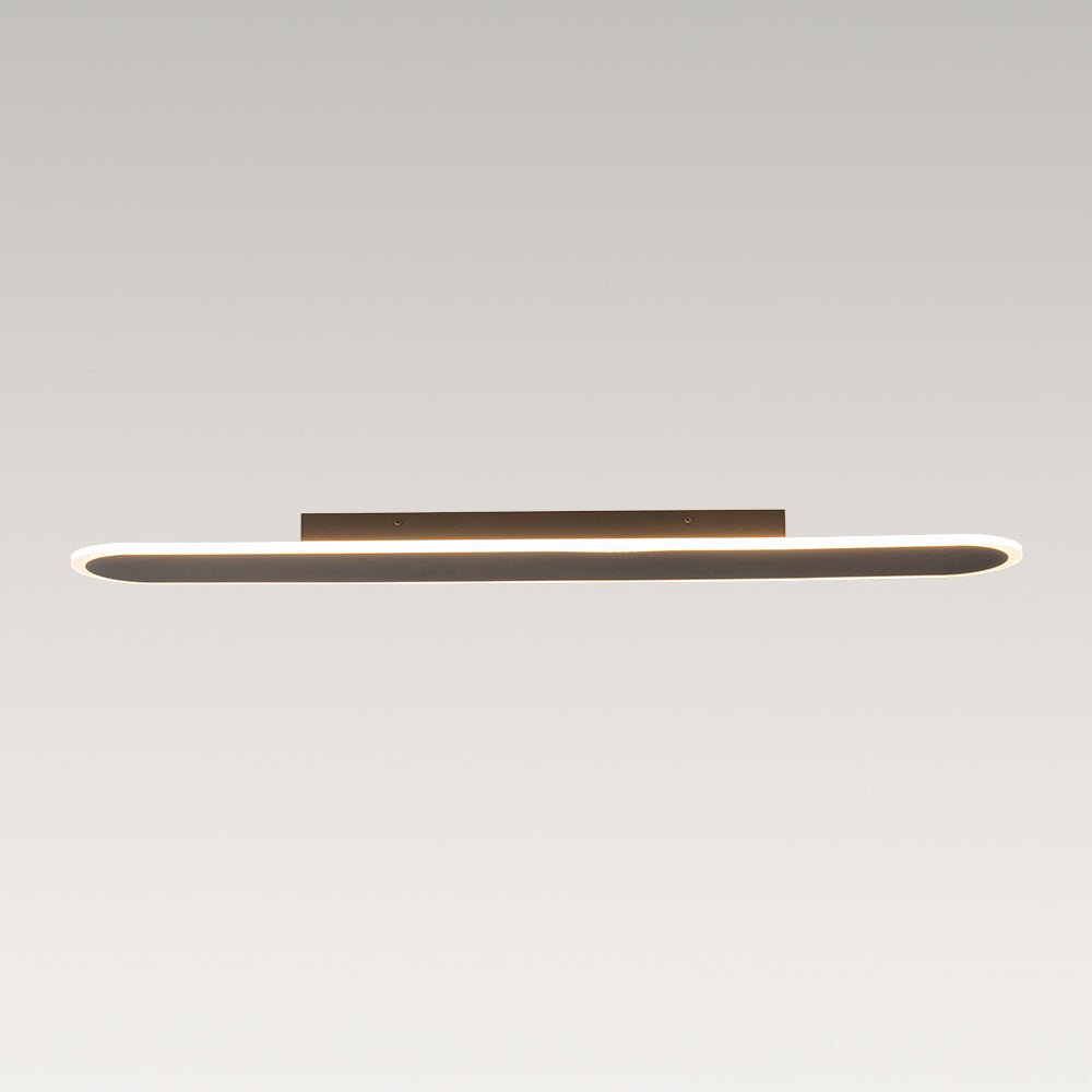 Contemporary Long Oval Warm Dimmable LED Ceiling Light
