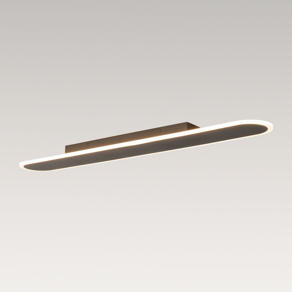 Contemporary Long Oval Warm Dimmable LED Ceiling Light