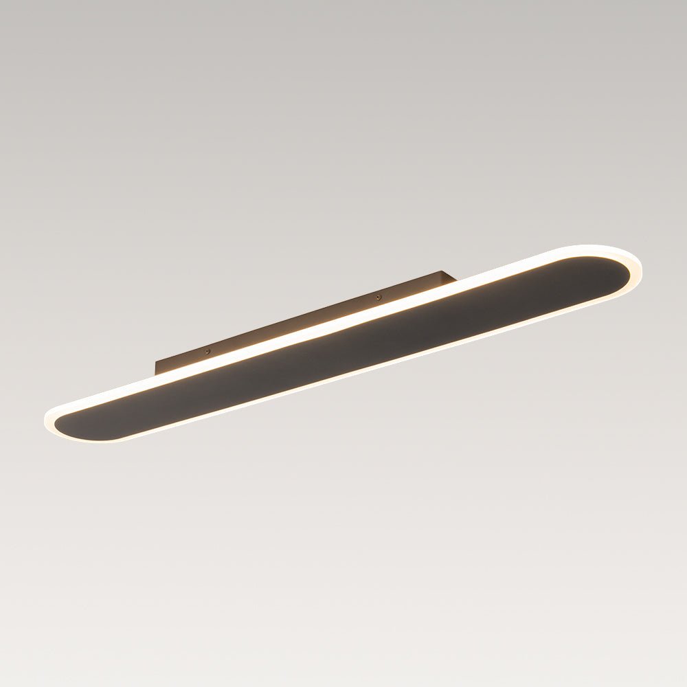 Contemporary Long Oval Warm Dimmable LED Ceiling Light