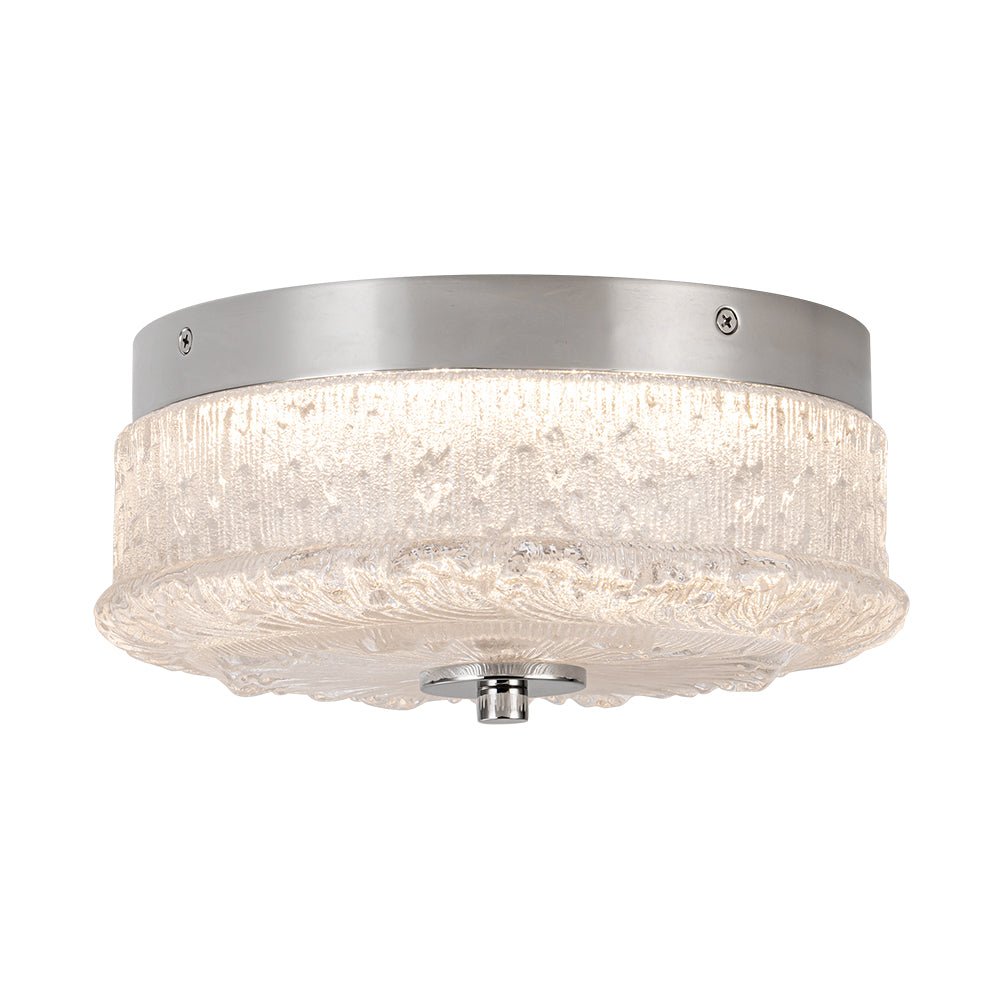 Decorative Clear Glazed Glass Round LED Ceiling Light
